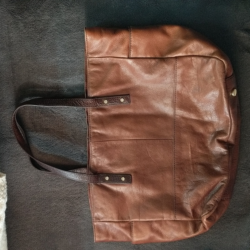 J. Crew Newsstand leather tote